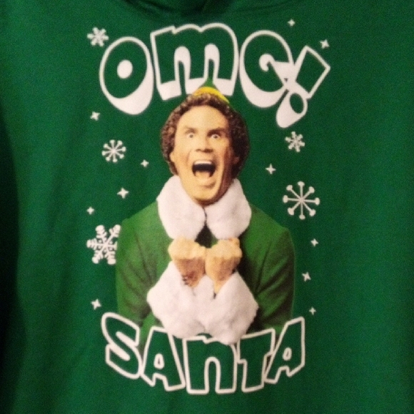 NWT! ELF Christmas Hoodie - Picture 3 of 6
